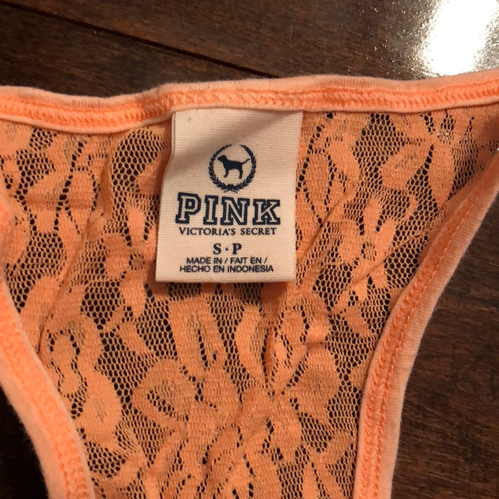 VS Pink Lace Racerback Tanks - Picture 6 of 7